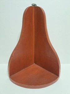 Handmade Wood Floating Corner Shelf 10" Trinket Primitive Rustic Pear Vintage - Picture 1 of 6