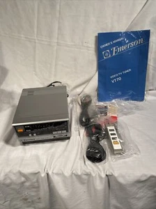 Sintonizador de video vintage Emerson VT70 con conjunto portátil remoto RC-22 papeleo de nuevo de nuevo - Imagen 1 de 8