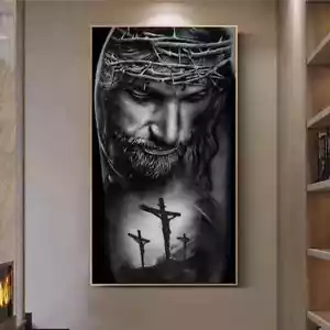 Crown of Thorns Jesus Christ Wall Art Canvas Painting Posters and Prints - Picture 1 of 5
