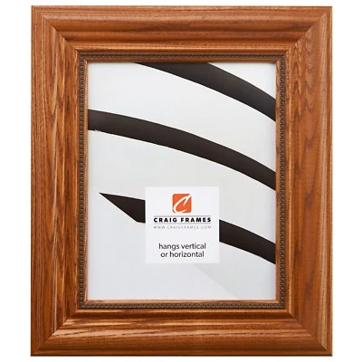 Craig Frames Colonial Ornate, 2.2" Honey Brown Hardwood Picture Frame - Image 1 of 4