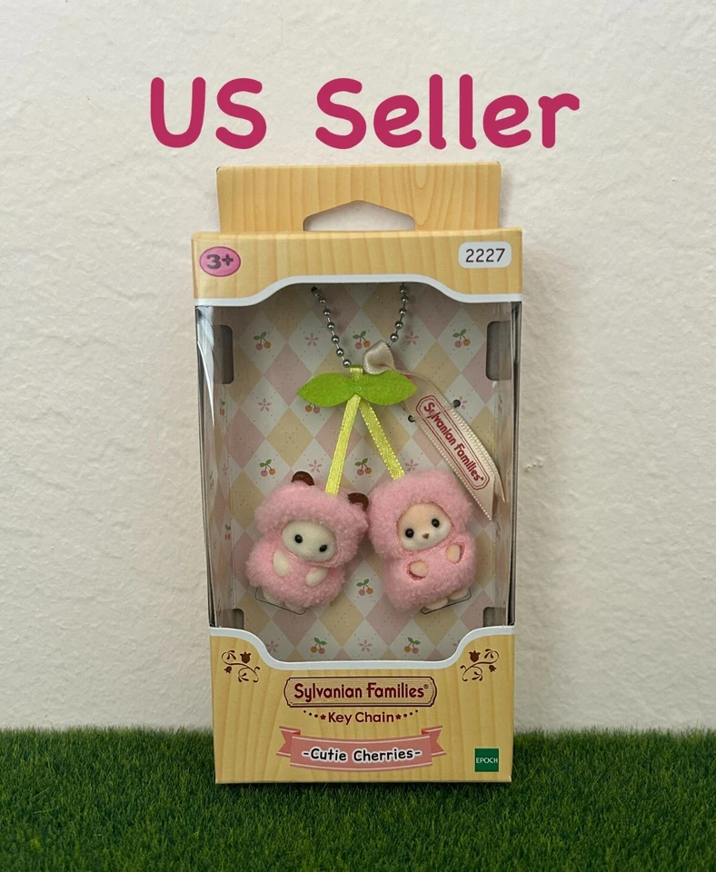 Sylvanian Families Cherry Twin Cutie Cherries Keychain LIMITED Calico Critters - Image 1 of 4