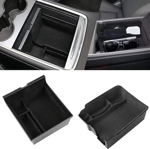 Organizador de consola central Tesla Model 3 Y bandeja cajón cubby reposabrazos caja de almacenamiento - Imagen 1 de 16