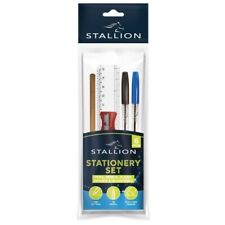 6 Piece Stationary Set Back To School Office Home Work Pen Pencil Ruler Eraser