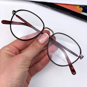 Stella McCartney Women Eyeglasses Ruthenium Tortoise Red Round SC0147O 004 NEW - Picture 1 of 9