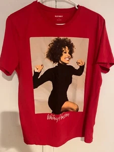 Whitney Houston Pop Diva Adult Small 80s 90s Pop Music T-Shirt - Picture 1 of 3