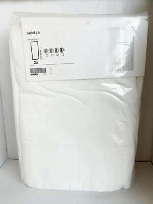 Ikea SANELA Curtains Room Darkening 55x98 " 1 pair, white 905.516.91 - NEW - Image 1 of 2