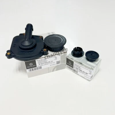 Oil Separator Cover + Camshaft Cap Set 272-010-0631 Fits For Mercedes Benz NEW Foto 1 de 4