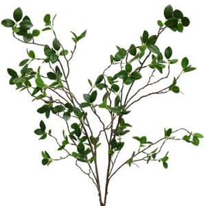 2PCS Artificial Eucalytus Green Branches Faux Ficus Twig Home Office Decor - Picture 1 of 6