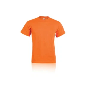 MAGLIETTA T-SHIRT TSHIRT Maniche Corte UOMO DONNA UNISEX ARANCIONE COLORATA - Foto 1 di 1