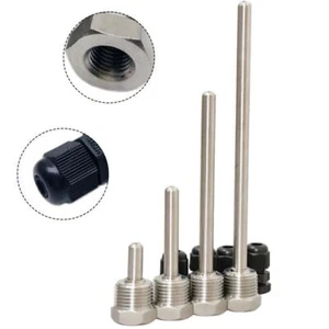 30-300mm Thermowell 304 Stainless Steel 1/2 BSP/G Thread /For Temperature Sensor - Picture 1 of 10