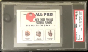 1966 AMERICAN OIL ALL-PRO PANEL #F LILLY/PARKS/MOORE ~ PSA 2 - NONE HIGHER - Picture 1 of 2