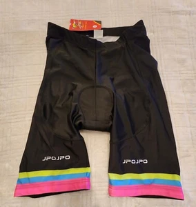 Jpojpo New Black Women's 2XL Padded Cycling Bike Shorts NWT - Picture 1 of 7