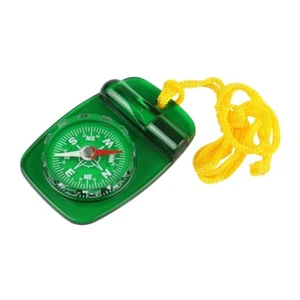 *OPEN BOX* Skywalker Lanyard Compass, Safety Whistle, Green with Orange Lanyard - Picture 1 of 5