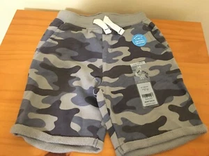 New Carter's Boy Camo Pull-On French Terry Shorts Charcoal Blue Many Sizes - Picture 1 of 1