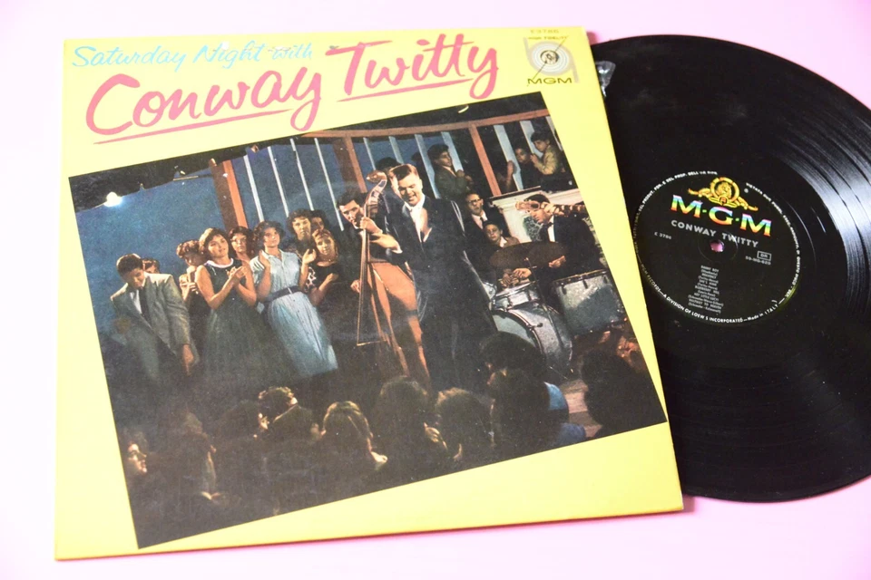 CONWAY TWITTY LP SATURDAY NIGHT ITALY ORIG 1959 EX LAMIANTED COVER FRONTE RETRO - Imagen 1 de 1