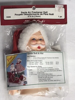 复古纤维工艺 #3426 Santa Air Freshener 娃娃 5 1/2 1992 — 第 1/4 张图片