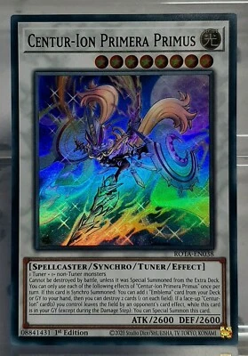 YUGIOH - Centur-Ion Primera Primus - SR - ROTA-EN038 - Rage of the Abyss - EN/NM - Bild 1 von 4
