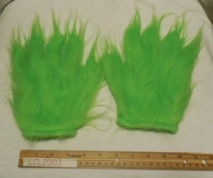 New Grinch Green Gloves Furry Hand for Adult Christmas Holiday Grinchy Hairy - Picture 1 of 4