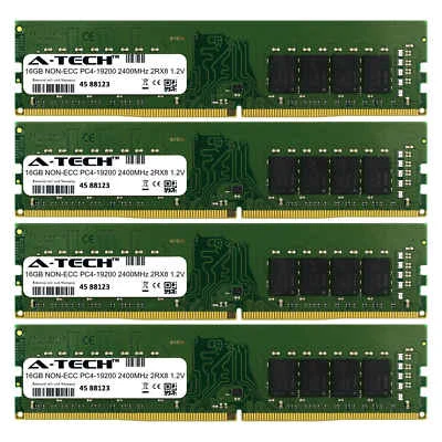 64GB 4 x 16GB DDR4-2400 Memory RAM for DELL PRECISION 3420 3430 3620 3630 Towers - Image 1 of 3