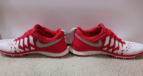 University Of Maryland Terrapins Football Nike Red White 12.5 Shoes Prototype Cover