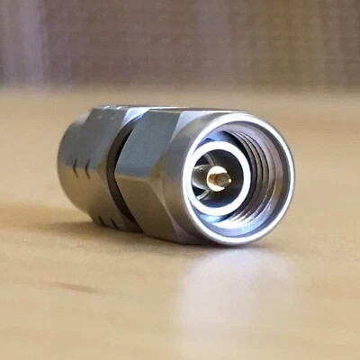 Echoic 3.5mm Male - 2.4mm Male Coaxial Adapter Connector 26.5GHz RF Microwave - Image 1 of 4