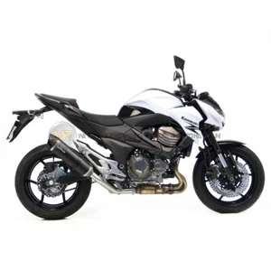 KAWASAKI Z 800 E DA 2013 A 2016 MARMITTA TERMINALE DI SCARICO LEOVINCE CARBONIO - Picture 1 of 1