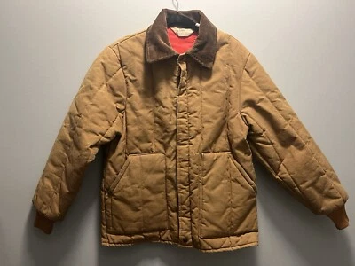 Jaqueta utilitária de trabalho vintage Walls Blizzard Pruf lona marrom - Imagem 1 de 4