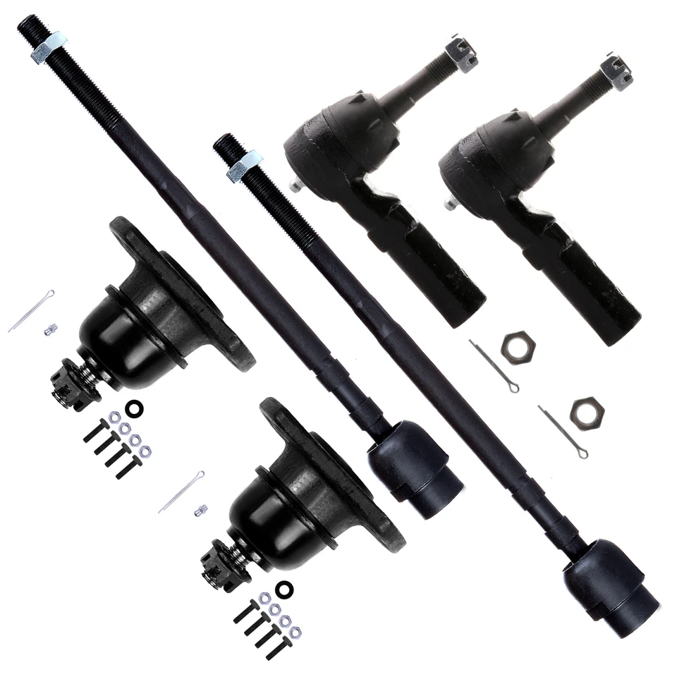 6pcs Front Lower Ball Joints Tie Rod End For 1990-2001 Chevrolet Lumina EV195 - Image 1 of 4