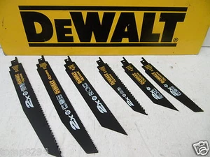 DEWALT EXTREME BI-METAL RECIP SAW BLADES MIXED WOOD & METAL CUTTING X 6 - Picture 1 of 1