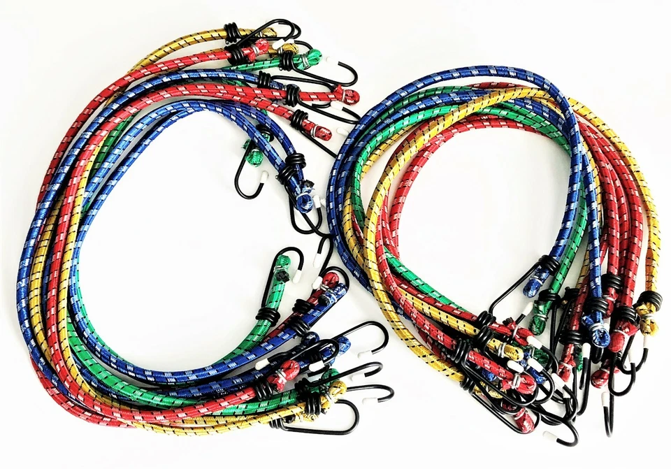 ATE PRO.USA 20 ATE PRO TOOLS 36" BUNGEE CORDS TIE DOWN ELASTIC STRAP ASSORTED COLORS #92008