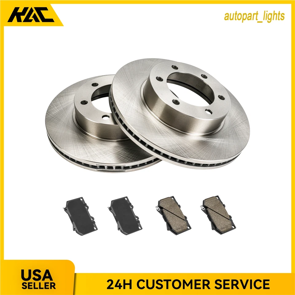 Керамические колодки передних дисковых тормозных дисков 318,7 мм для Toyota Tundra 2000-2003 Sequoia - Изображение 1 из 4