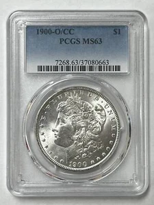 1900 O/CC Morgan Silver Dollar PCGS MS-63 Overmintmark - Bild 1 von 4