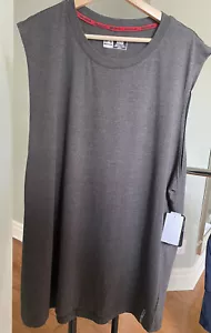RBX Active Men's Lightweight Quick Dry Muscle Tank Top In Charcoal Grey Size L - Picture 1 of 4