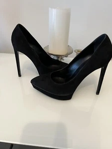 YSL black heels size 7.5 - Picture 1 of 5