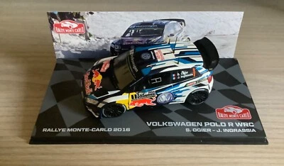 B) DIE CAST VOLKSWAGEN POLO R WRC RALLYE MONTE CARLO 2016  S.OGIER - SCALA 1/43 - Immagine 1 di 2