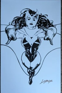 2023 WONDERCON PABLO LOBOS VILLALOBOS SCARLET WITCH ART PRINT SIGNED POSTER - Picture 1 of 1