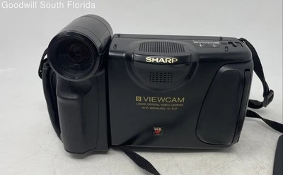 Sharp 8 Viewcam VL-E37 Black Liquid Crystal Video Recorder Camera Not Tested - Image 1 of 4