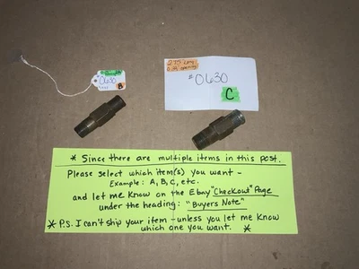 Vintage Chevrolet 2.75” Heater Hose Steel Fittings, Selling Separate Each $19.95 - Image 1 of 4