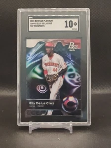 2023 Bowman Platinum Foil Elly De La Cruz TOP-93 SGC 10 GM - Picture 1 of 1