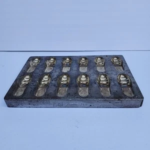 Vintage Hornlein German Candy Chocolate Mold Slipper Industrial 11x7.5x1” Heavy - Picture 1 of 18