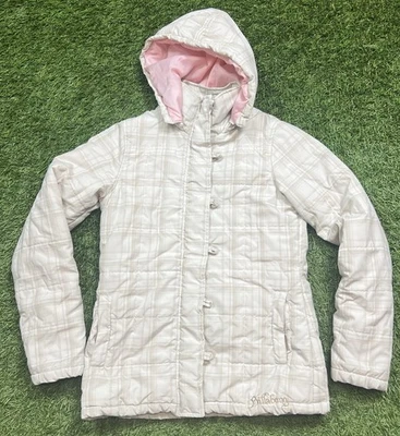 Chaqueta con Capucha Cremallera Completa Hinchada Snowboard A Cuadros De Colección Y2K Billabong Para Mujer M Foto 1 de 4