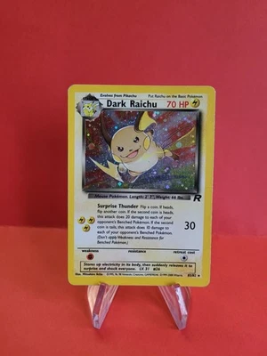 Carta/card Pokémon - Dark Dark Raichu 83/82 - Rocket Set Holo - Ottima - Immagine 1 di 4