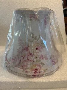 Simply Shabby Chic Floral Lamp Shade, Rachel Ashwell Beige Pink Ruffled White - Picture 1 of 15