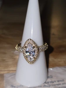 My forever date Size 8 Rg94411 Cz on Gold plating bp - Picture 1 of 2