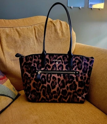 Michael Kors Kelsey Leopard  Tote - Image 1 of 4