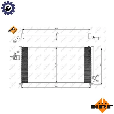 CONDENSER AIR CONDITIONING 35523 FOR SUBARU EJ205/EJ202 2.0L 4cyl FORESTER - Image 1 of 4