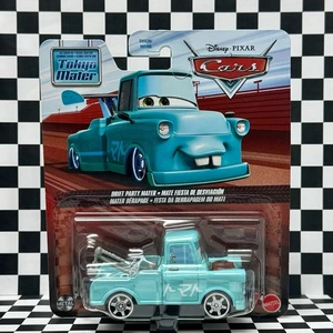 DISNEY PIXAR CARS 1/55 DRIFT PARTY MATER AS SEEN IN TOKYO MATER CARS Mattel HTF - Picture 1 of 6