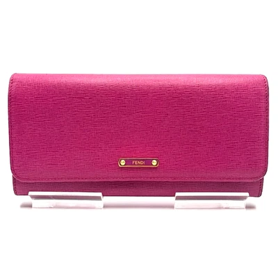Fendi  Wallet Leather Long Pink Authentic - Image 1 of 4