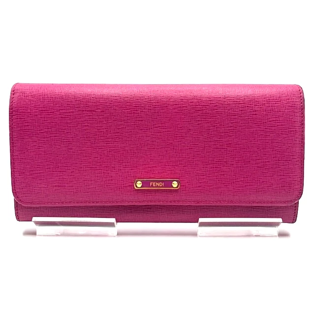 Fendi  Wallet Leather Long Pink Authentic - Image 1 of 4