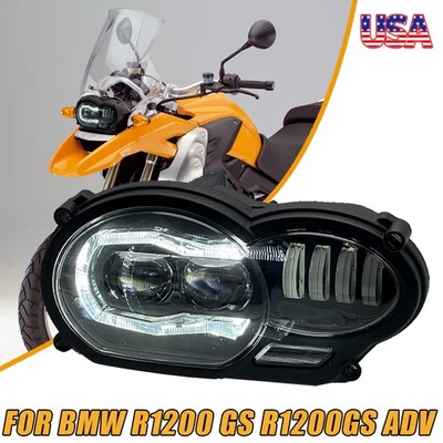 Conjunto de faros LED DRL para BMW R1200 GS 2005-2012 R1200GS ADV 2006 2007-2013 Foto 1 de 4